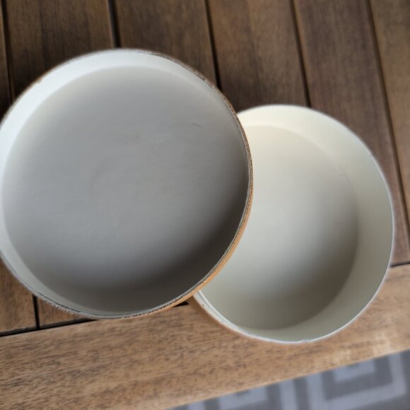 Enesco Vintage Round Box, Storage, Midcentury Modern - Picture 3 of 4